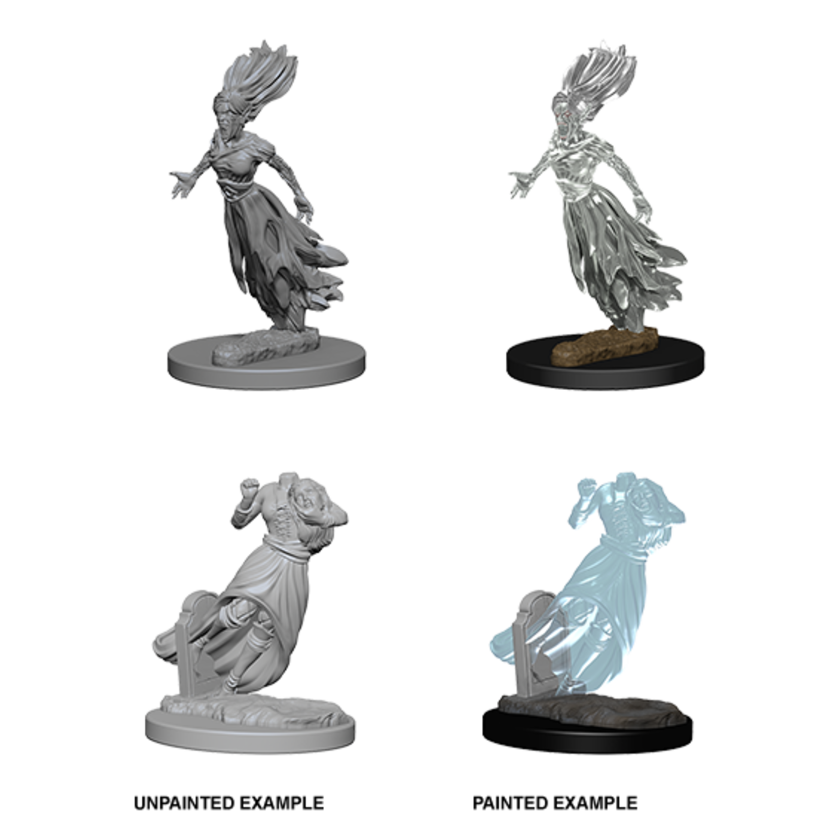 Wiz Kids Unpainted Miniatures: Ghost & Banshee - D&D - W01