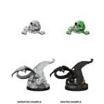 Wiz Kids Unpainted Miniatures: Black Dragon Wyrmling - D&D - W10