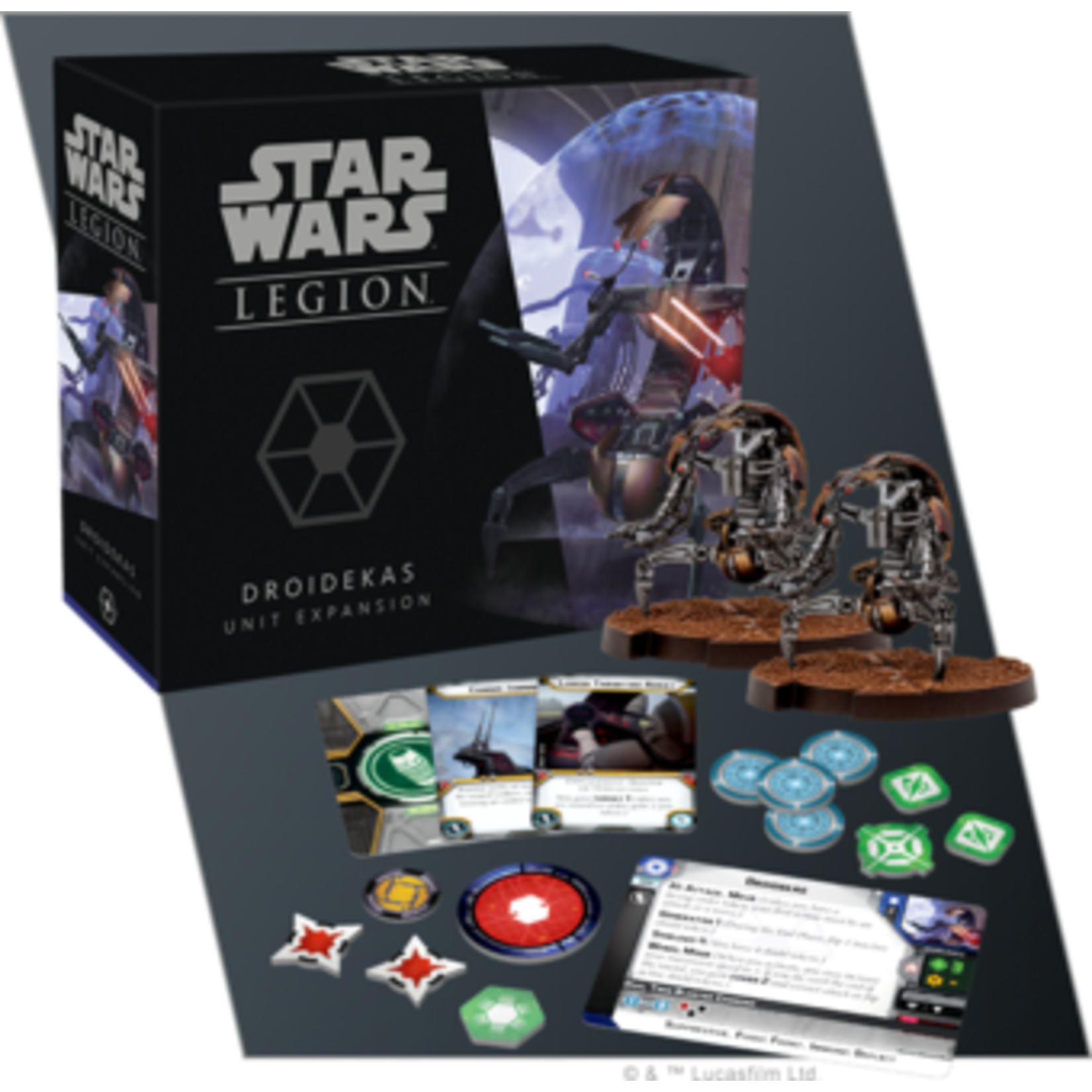Fantasy Flight Star Wars Legion - Separatist - Droidekas Unit Expansion