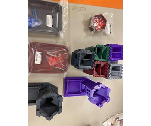 3d Printed Dice Tower Purple Phoenix Fire Games