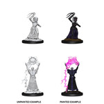 Wiz Kids Unpainted Miniatures: Drow Mage & Drow Priestess - D&D - W12