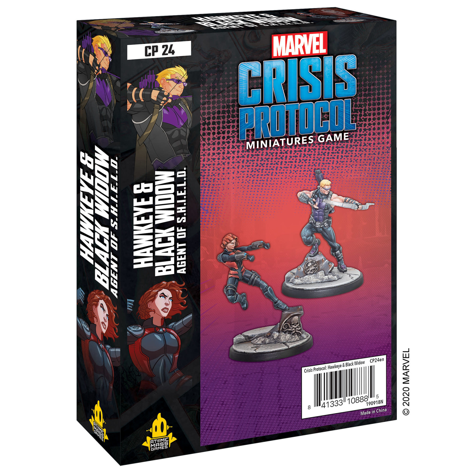 Atomic Mass Games Marvel: Crisis Protocol - Hawkeye & Black Widow