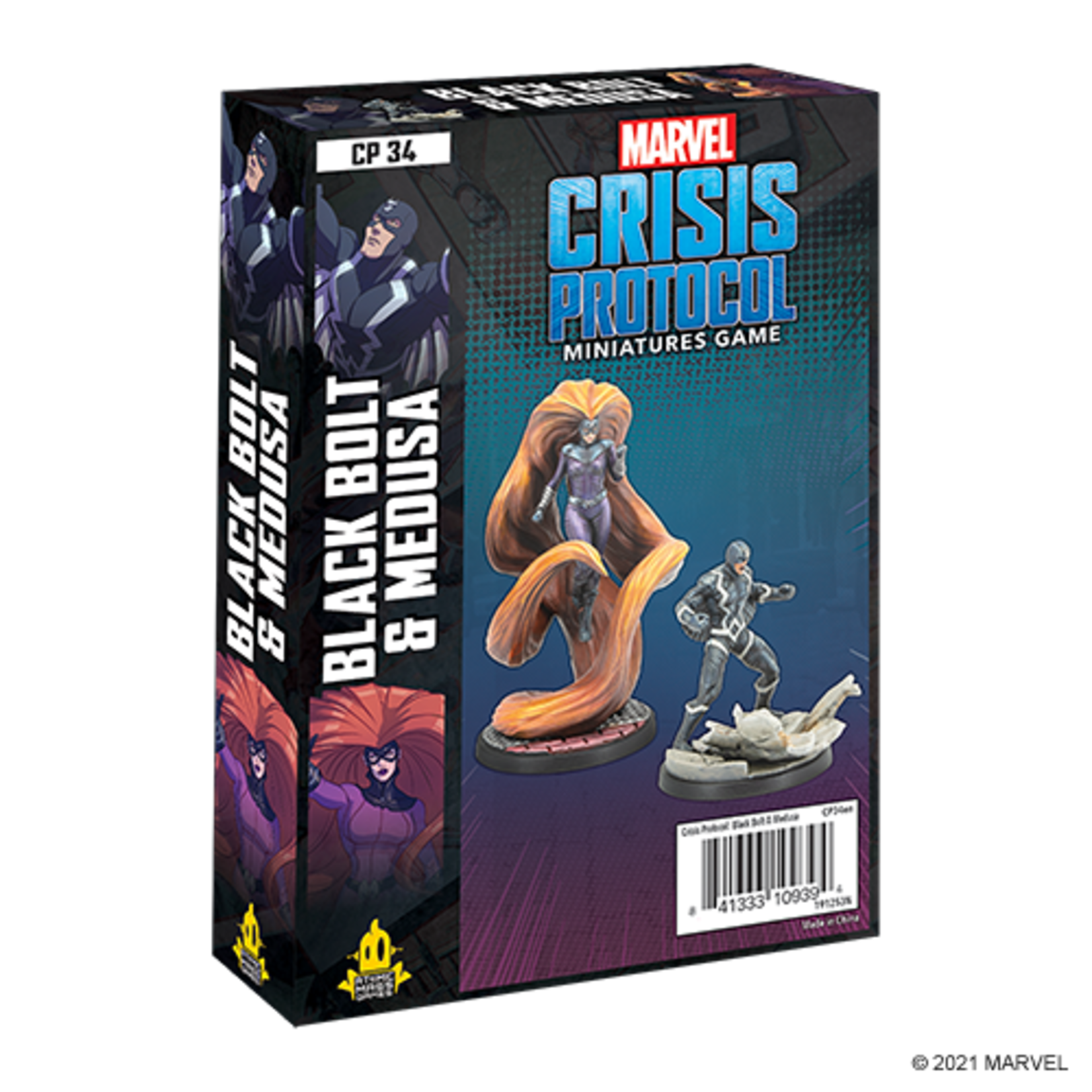 Atomic Mass Games Marvel: Crisis Protocol - Black Bolt & Medusa