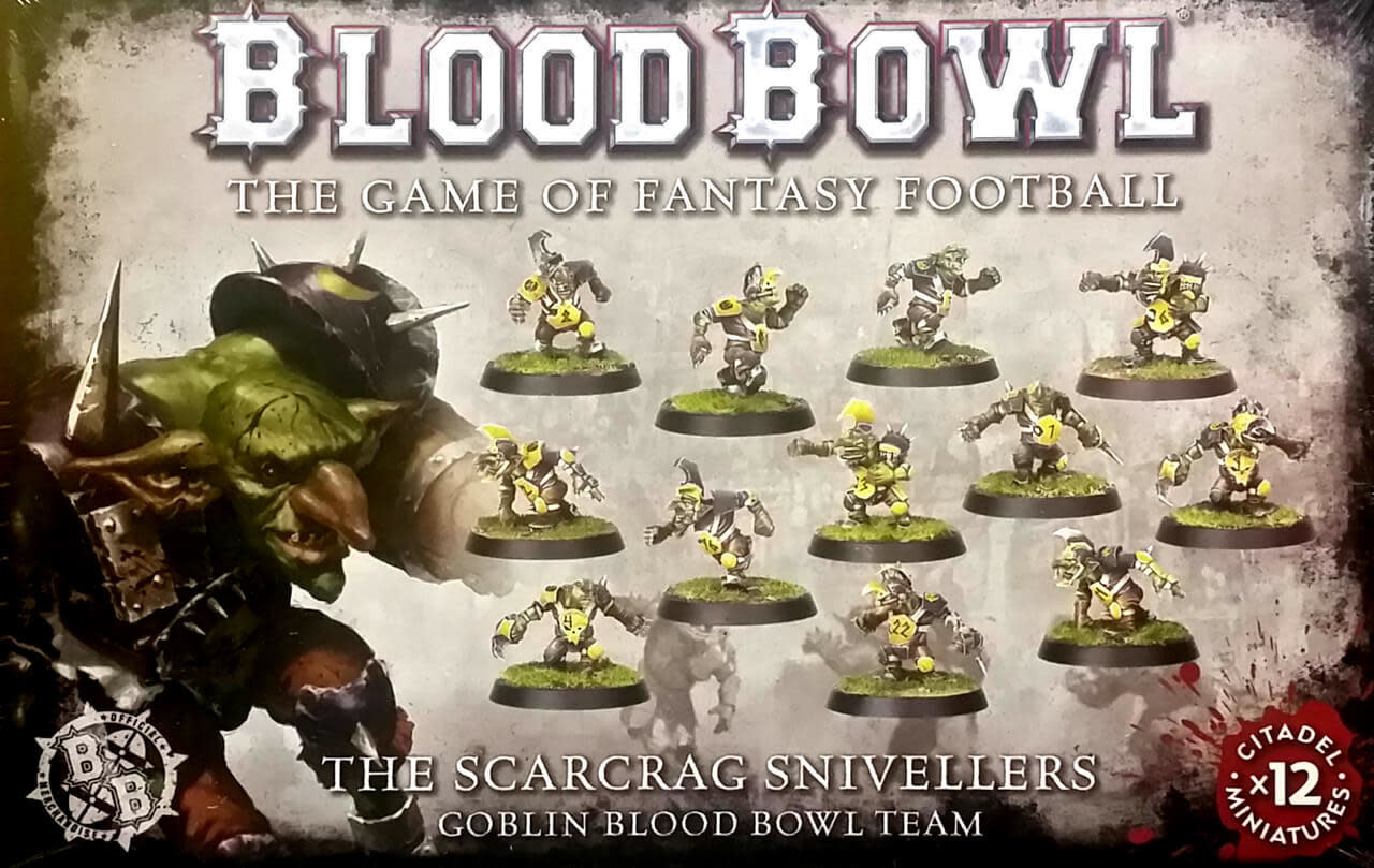 Games Workshop Blood Bowl Scarcrag Snivellers Goblin Team x 12 Players 