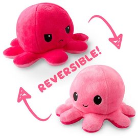 Tee Turtle Reversible Octopus Plushie: Double Pink