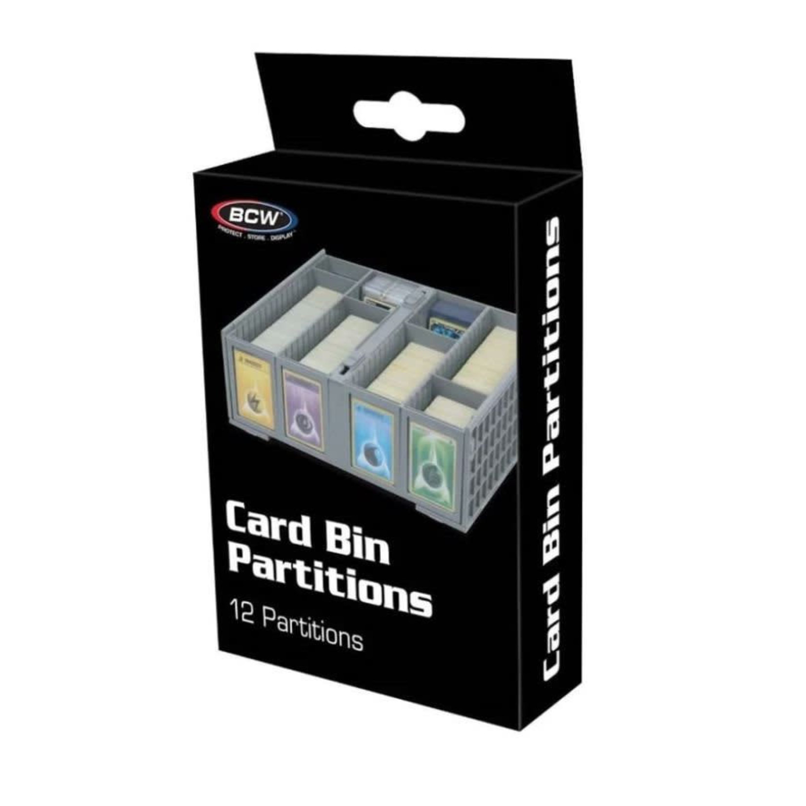 Plastic Card Bin Partitions- Gray (12)