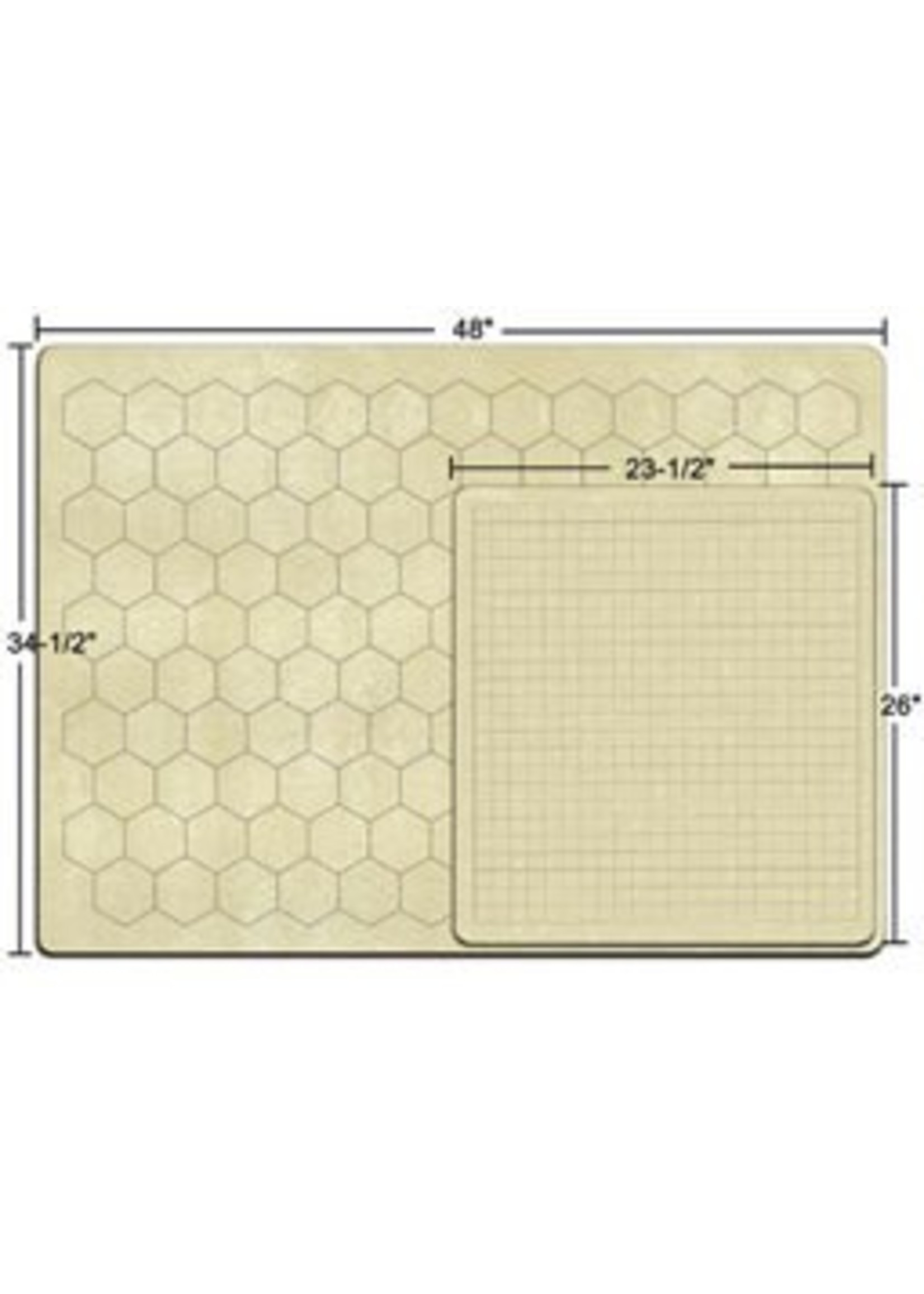 Chessex Reversible Megamat 1 in Hex/Square