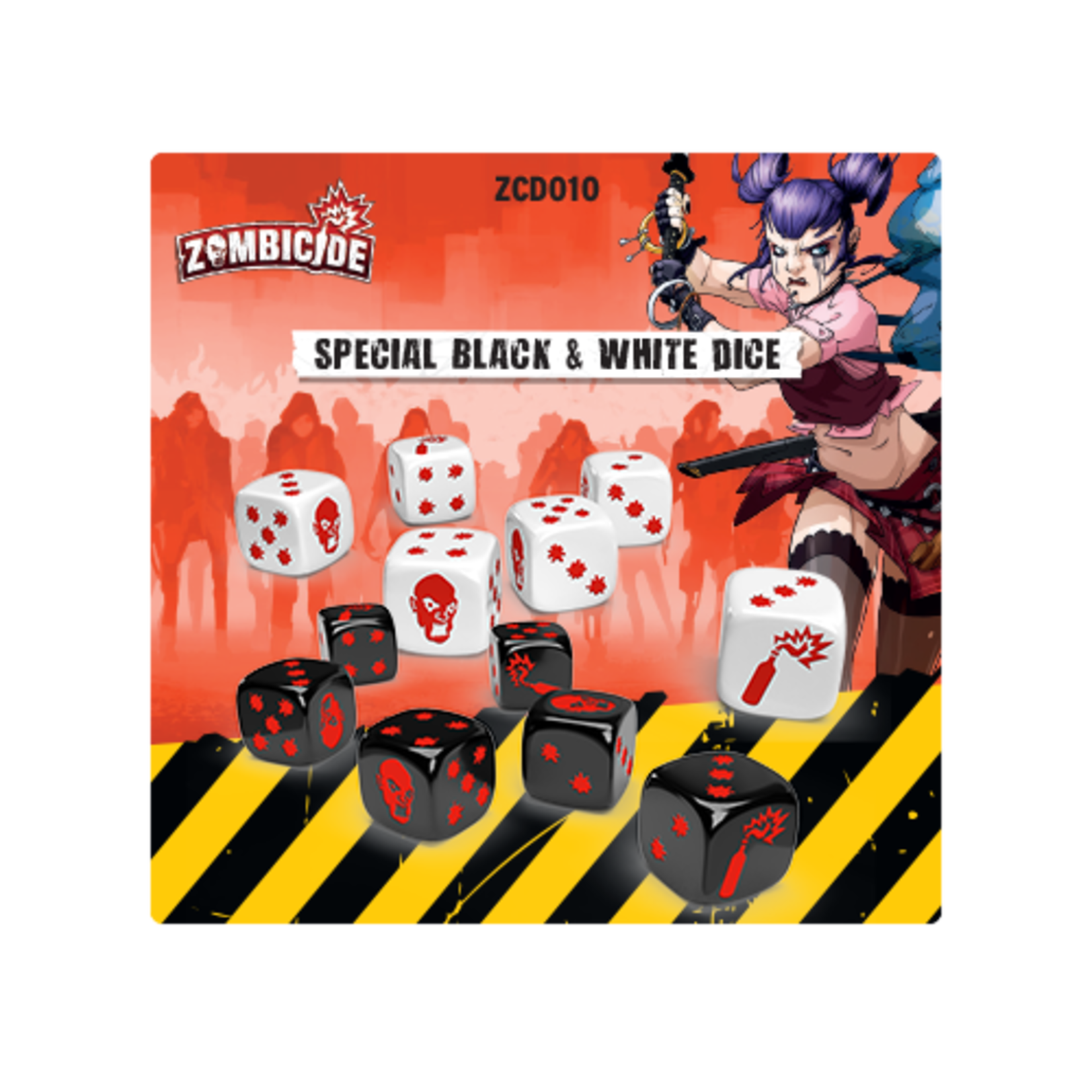 CMON Zombicide 2nd Edition - Black and White Dice
