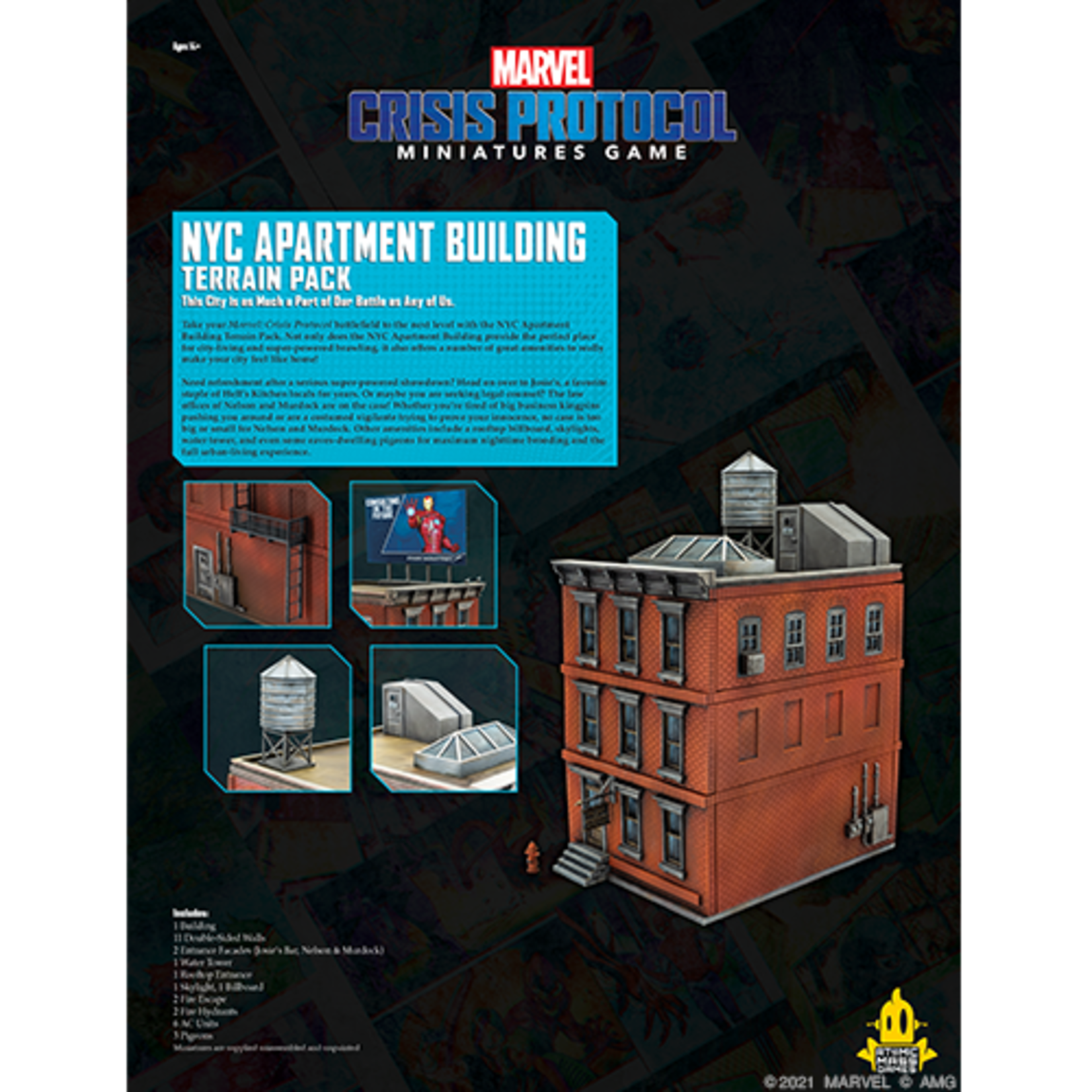 Atomic Mass Games Marvel: Crisis Protocol - NYC Apartment Building Terrain
