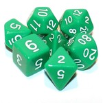 HD Dice 7 Set Polyhedral Dice - Green Opaque