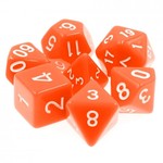 HD Dice 7 Set Polyhedral Dice - Orange Opaque