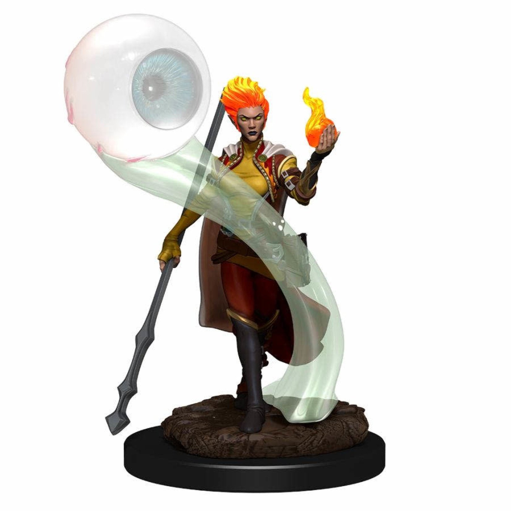 Wiz Kids D&D Prepainted Miniatures: Premium Figures - Female Fire Genasi Wizard