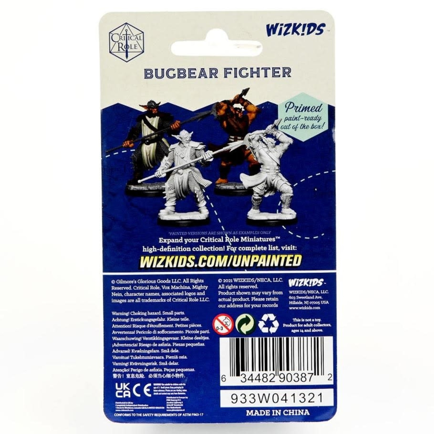 Wiz Kids Unpainted Miniatures: Bugbear Fighter - CR - W01