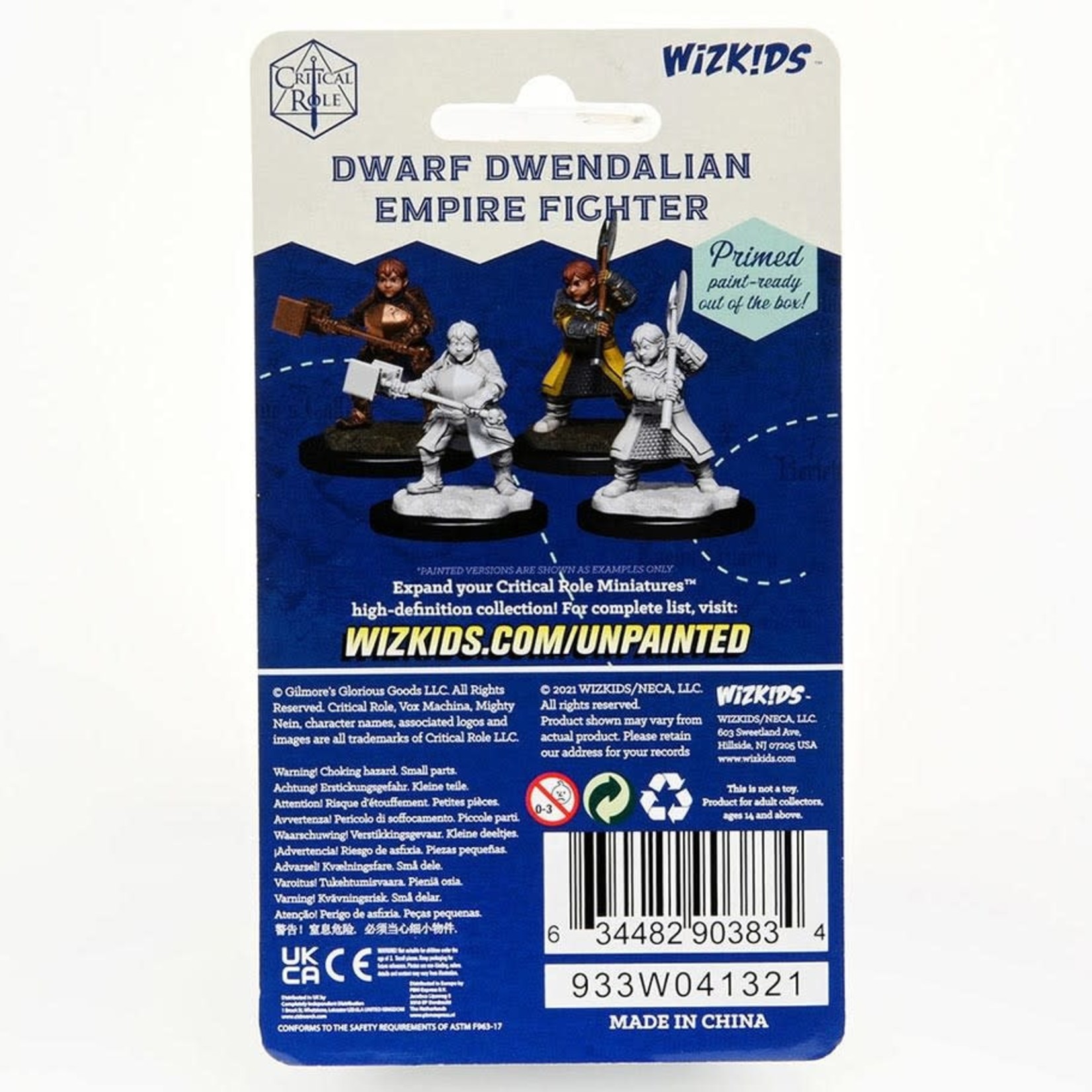 Wiz Kids Unpainted Miniatures: Dwarf Dwendalian Empire Fighter Female - CR - W01