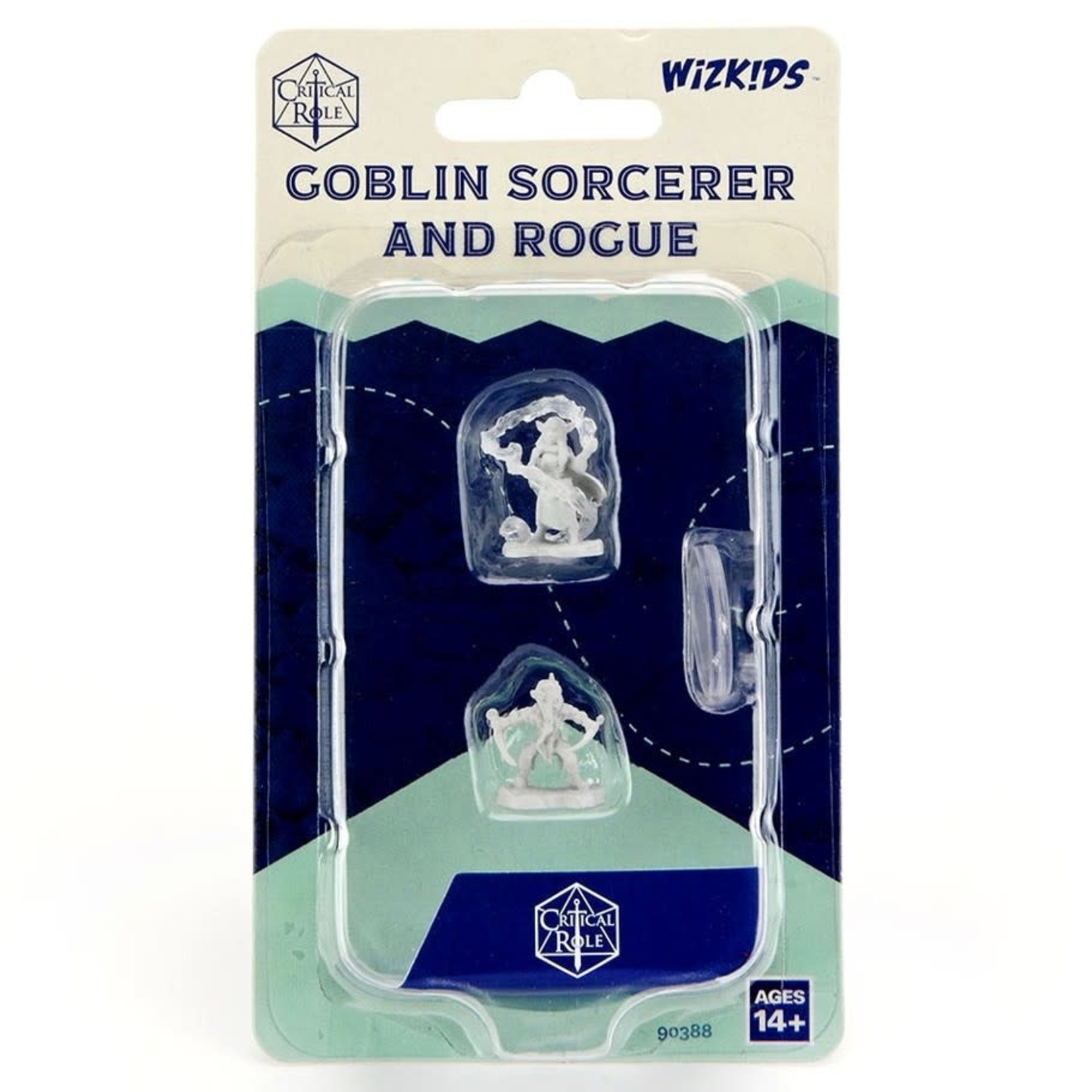 Wiz Kids Unpainted Miniatures: Goblin Sorcerer & Rogue - CR - W01