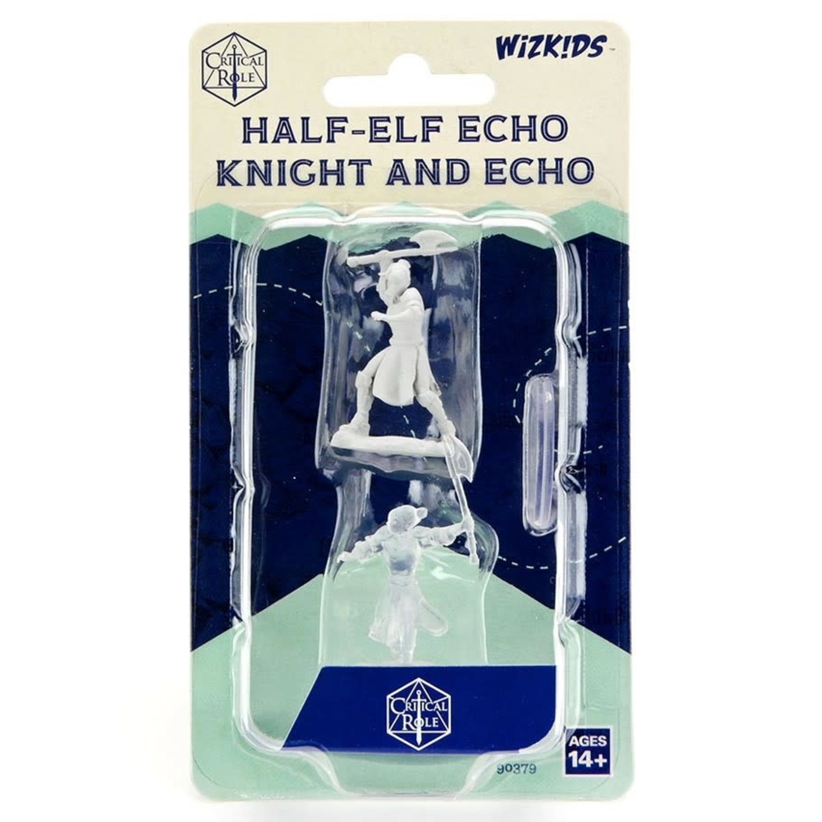 Wiz Kids Unpainted Miniatures: Half-Elf Echo Knight & Echo - CR - W01