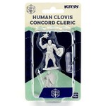 Wiz Kids Unpainted Miniatures: Human Clovis Concord Cleric - CR - W01