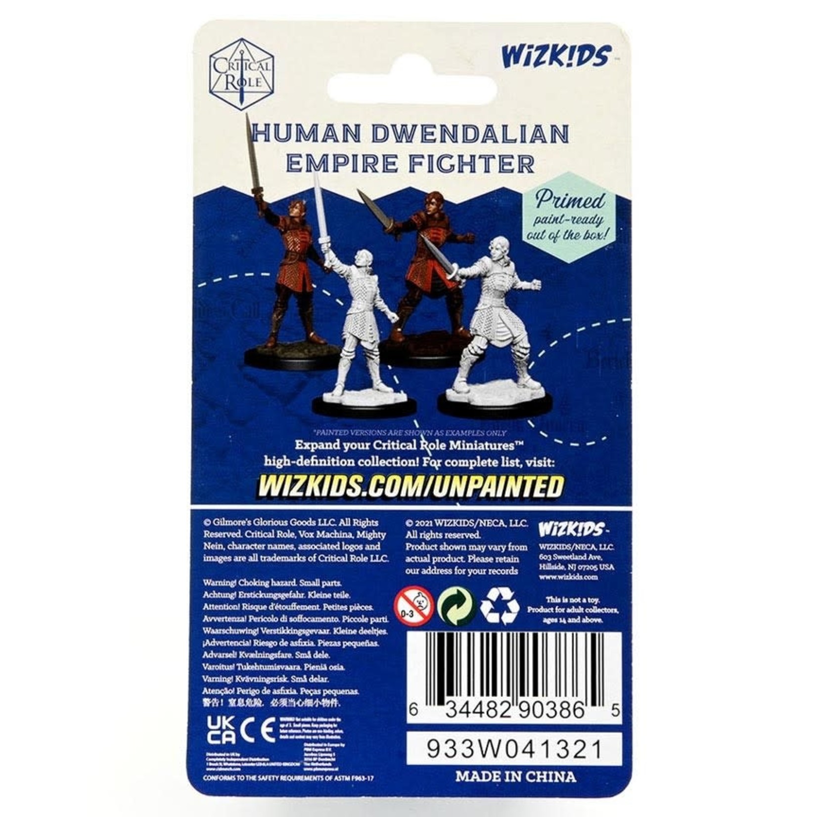Wiz Kids Unpainted Miniatures: Human Dwendalian Empire Fighter - CR - W01