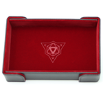 Die Hard Dice Die Hard - Magnetic Rectangle Folding Dice Tray - Red