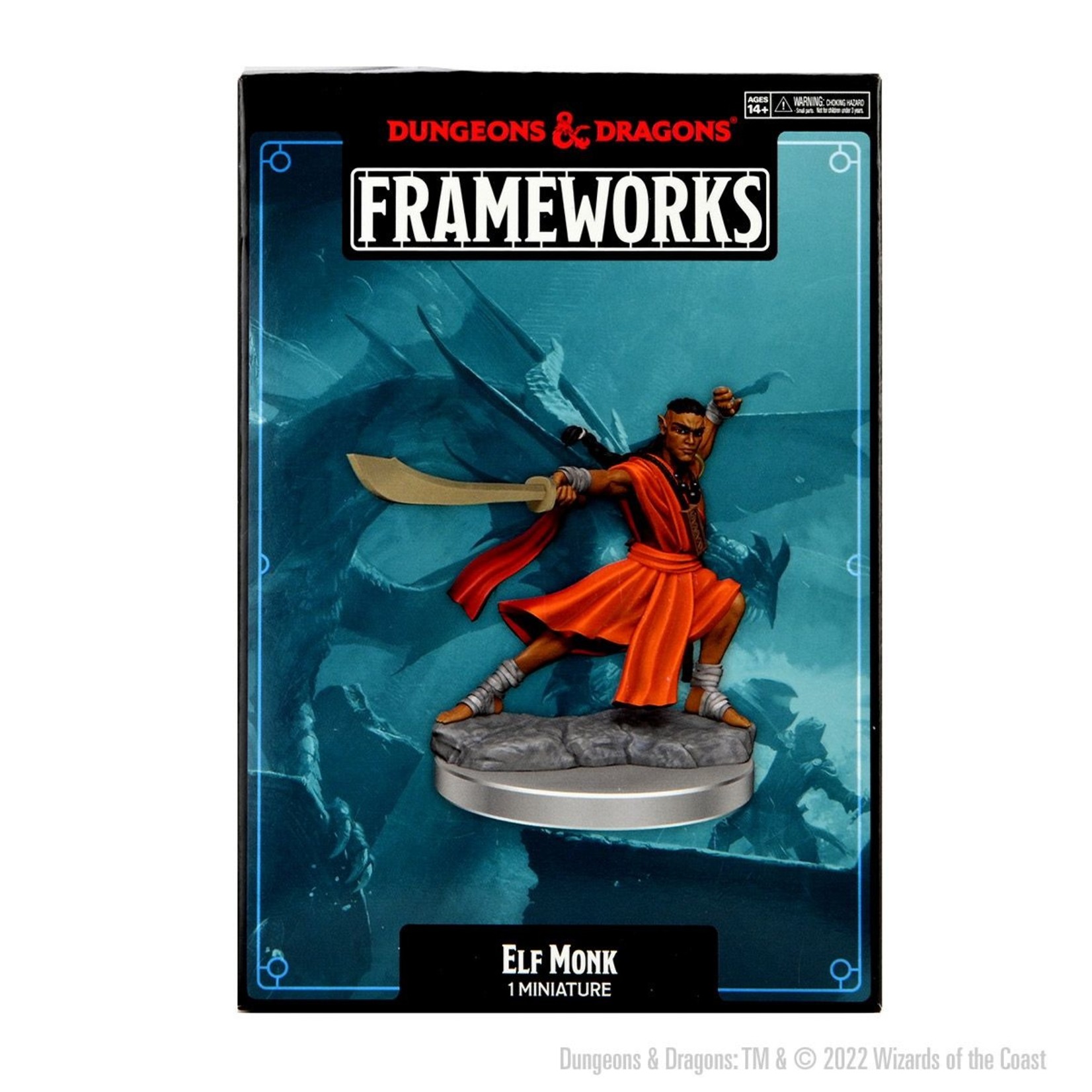Wiz Kids Frameworks Unpainted Miniatures Kit: Elf Monk Male