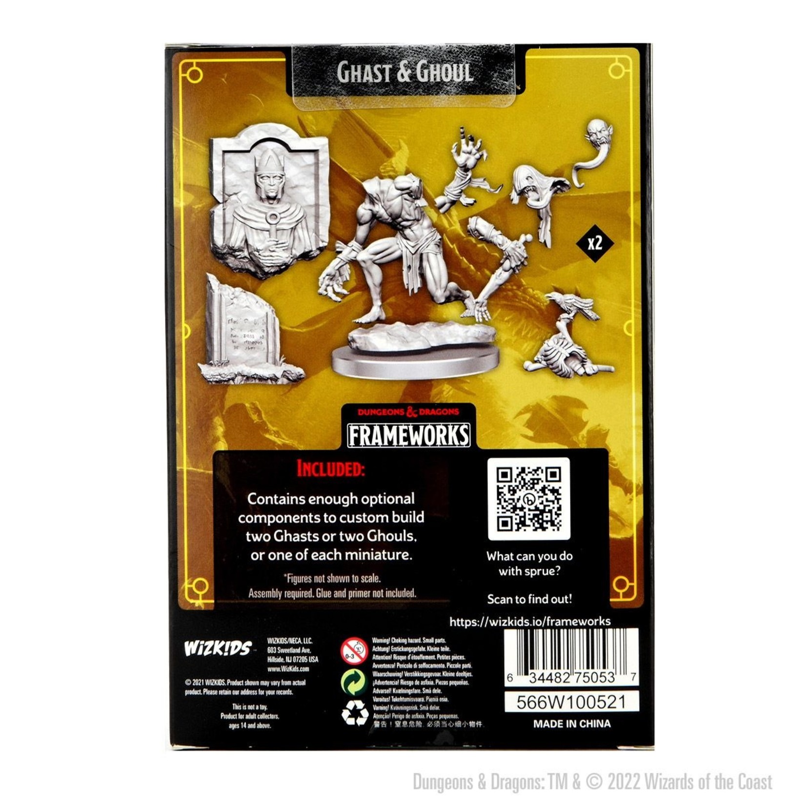 Wiz Kids Frameworks Unpainted Miniatures Kit: Ghast and Ghoul