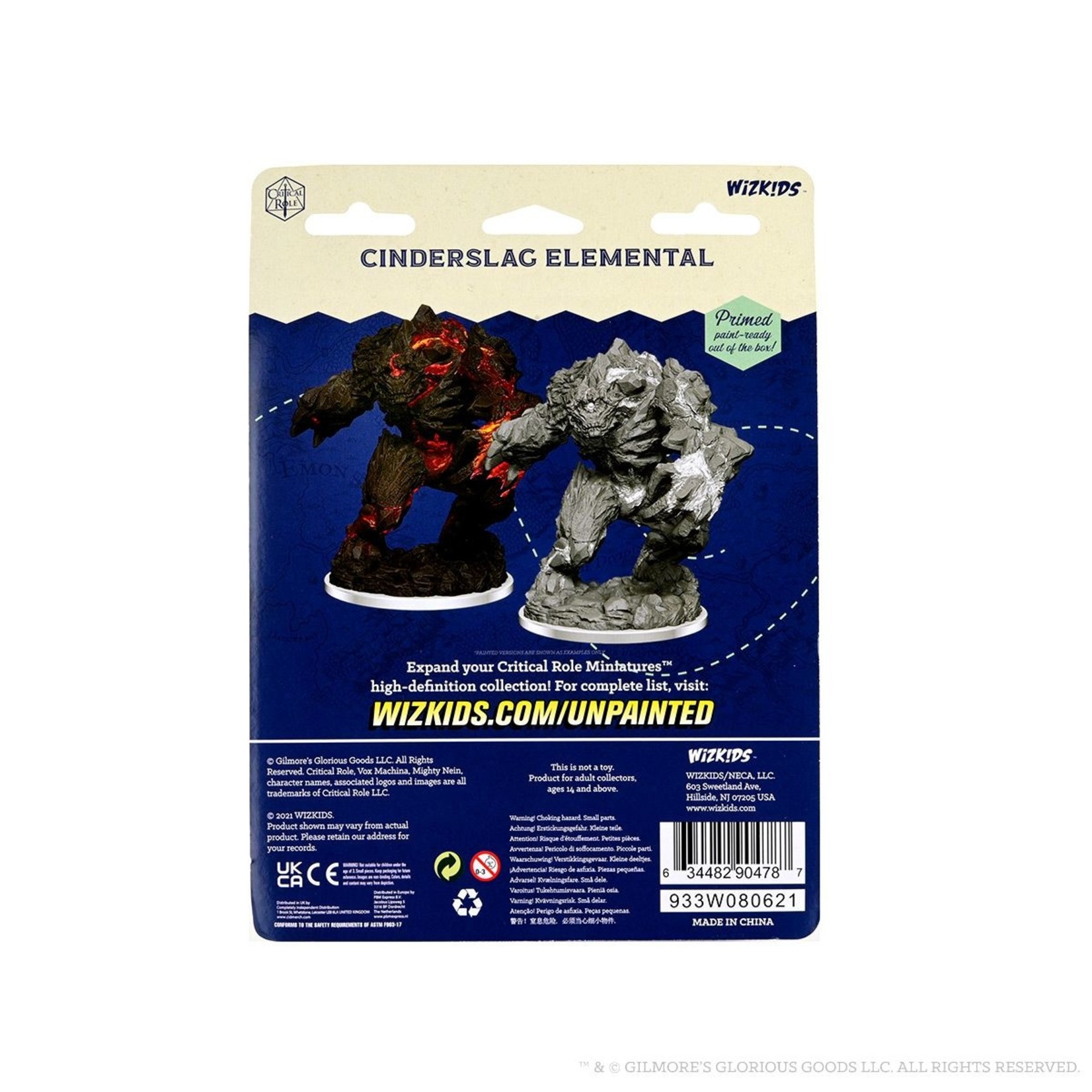 Wiz Kids Unpainted Miniatures: Cinderslag Elemental - CR - W02