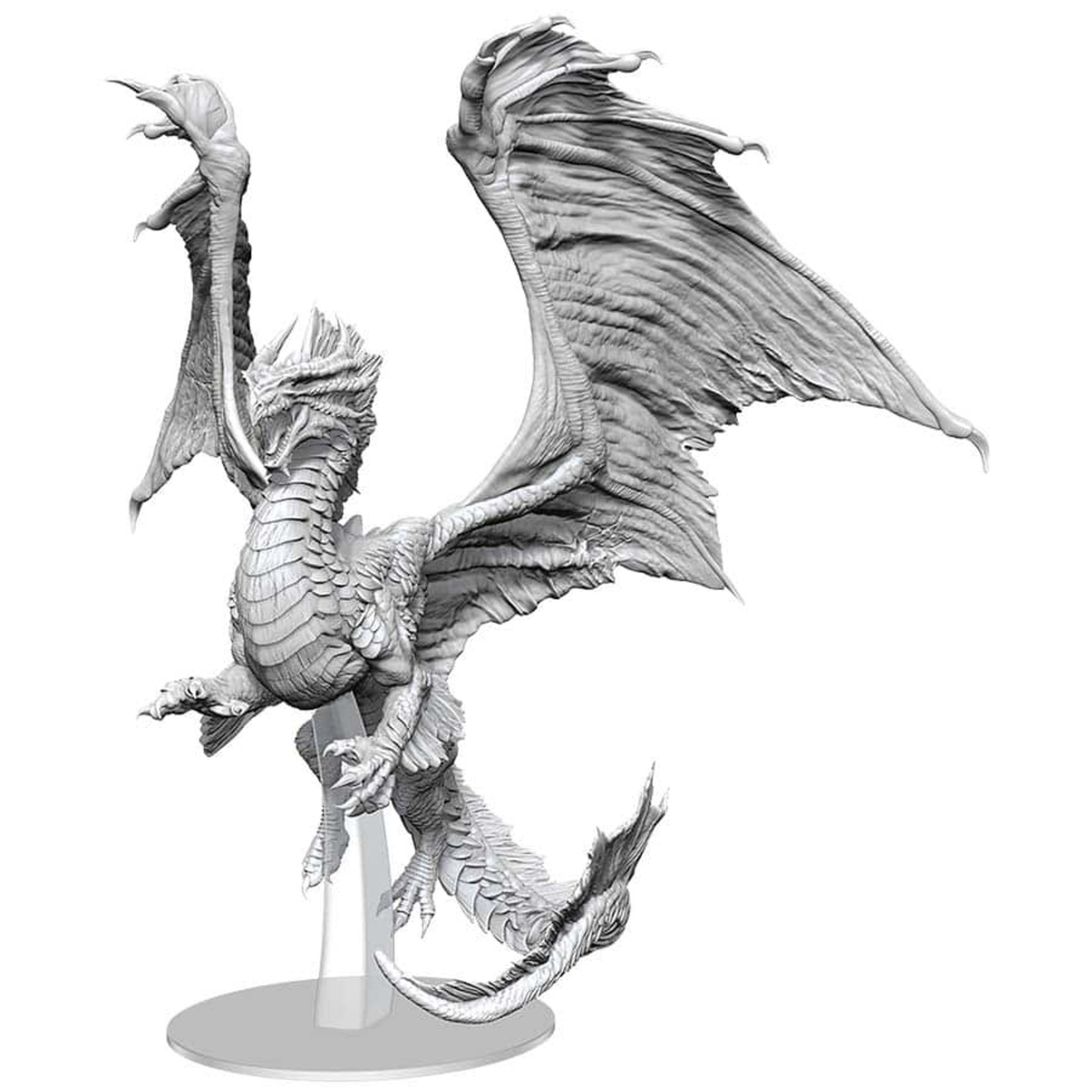 Wiz Kids Unpainted Miniatures: Adult Bronze Dragon - D&D
