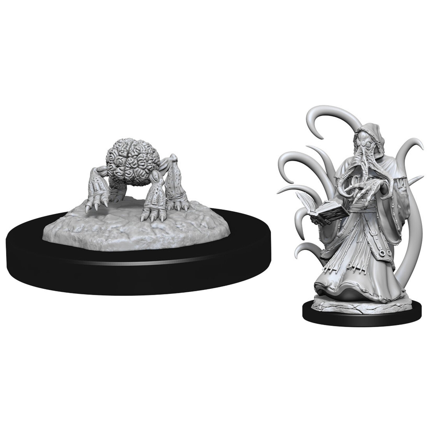 Wiz Kids Unpainted Miniatures: Alhoon & Intellect-Devourers - D&D - W13