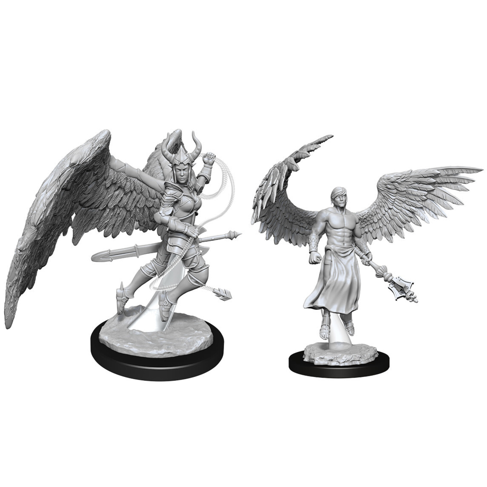 Wiz Kids Unpainted Miniatures: Deva & Erinyes - D&D - W13