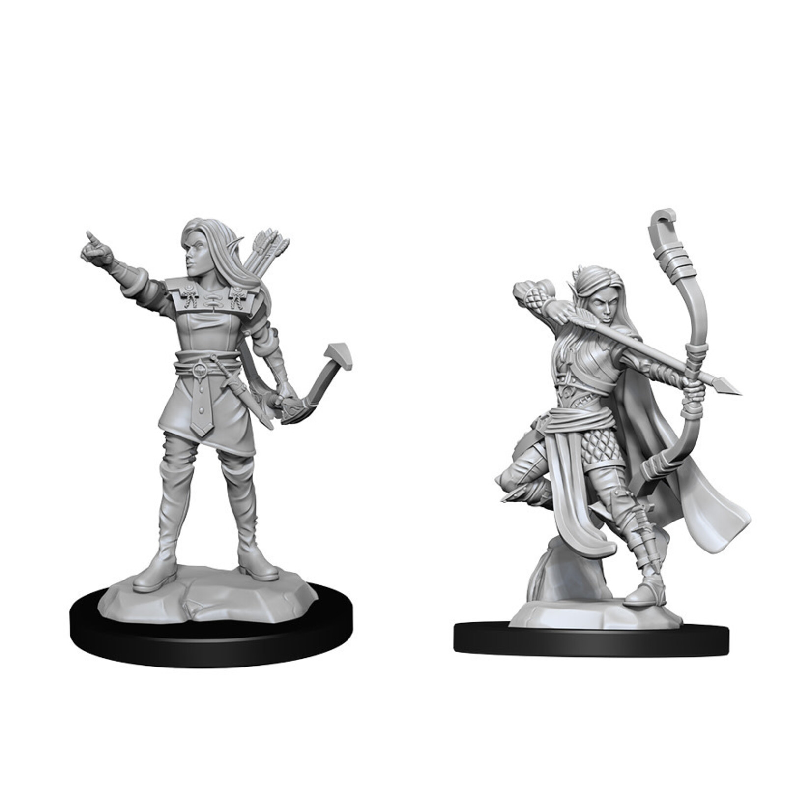 Wiz Kids Unpainted Miniatures: Elf Ranger Female - D&D - W13