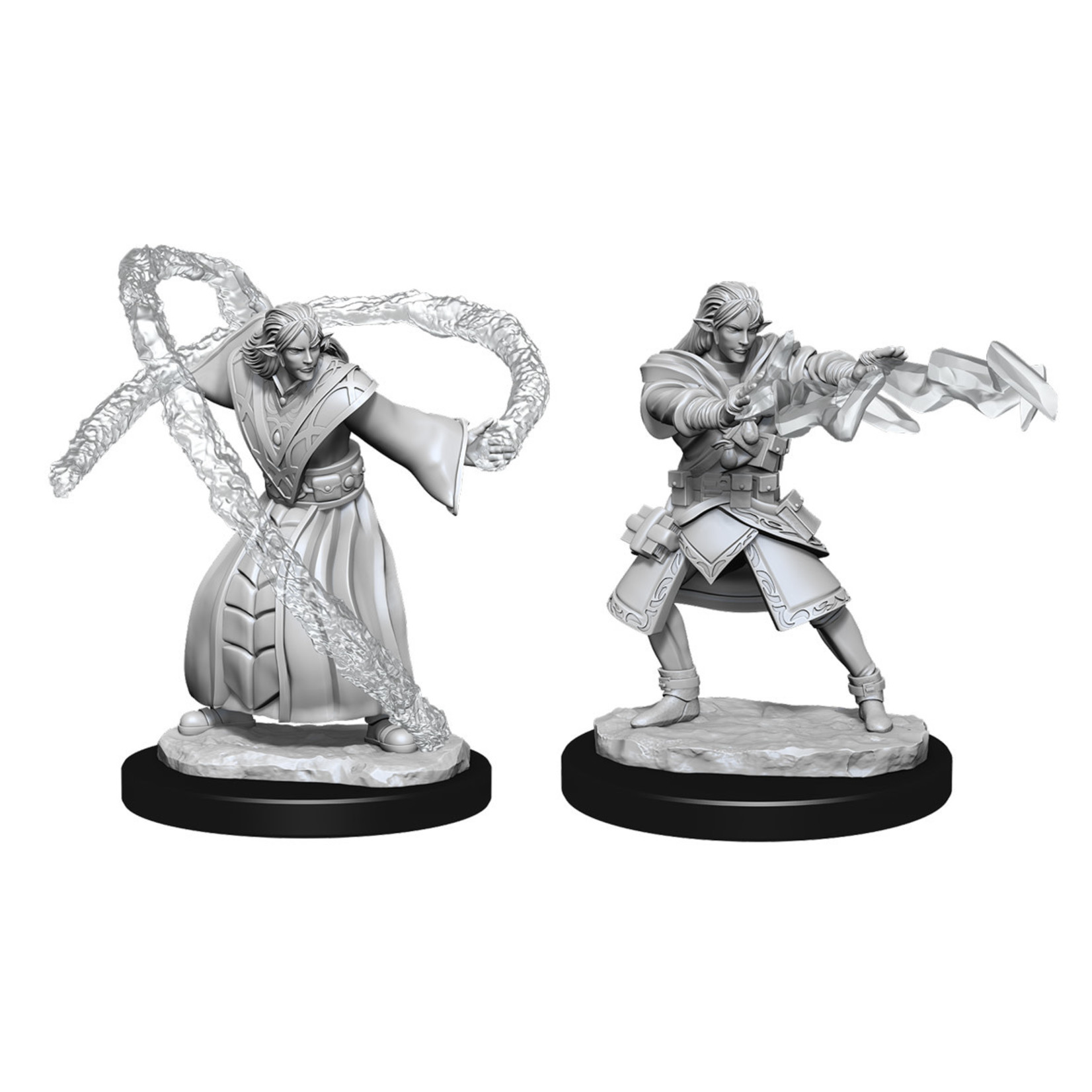Wiz Kids Unpainted Miniatures: Elf Wizard Male - D&D - W13