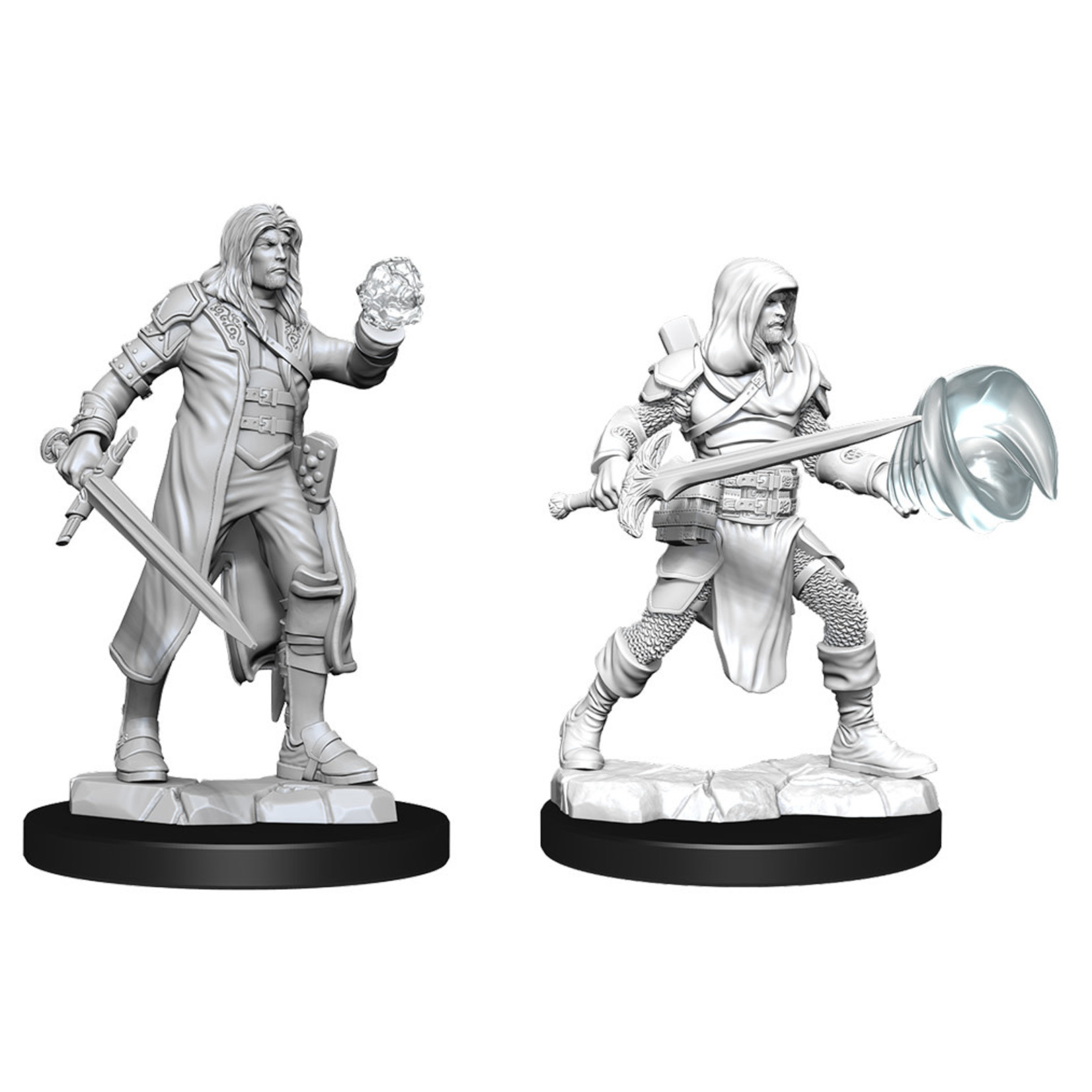 Wiz Kids Unpainted Miniatures: Multiclass Fighter/Wizard Male - D&D - W13