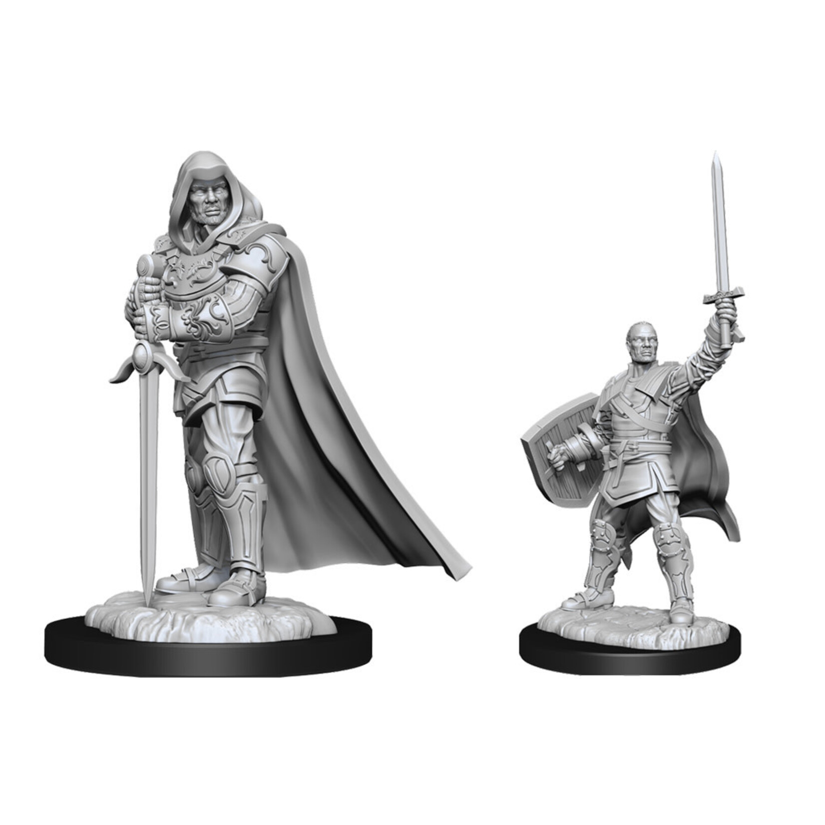 Wiz Kids Unpainted Miniatures: Human Paladin Male - D&D - W13