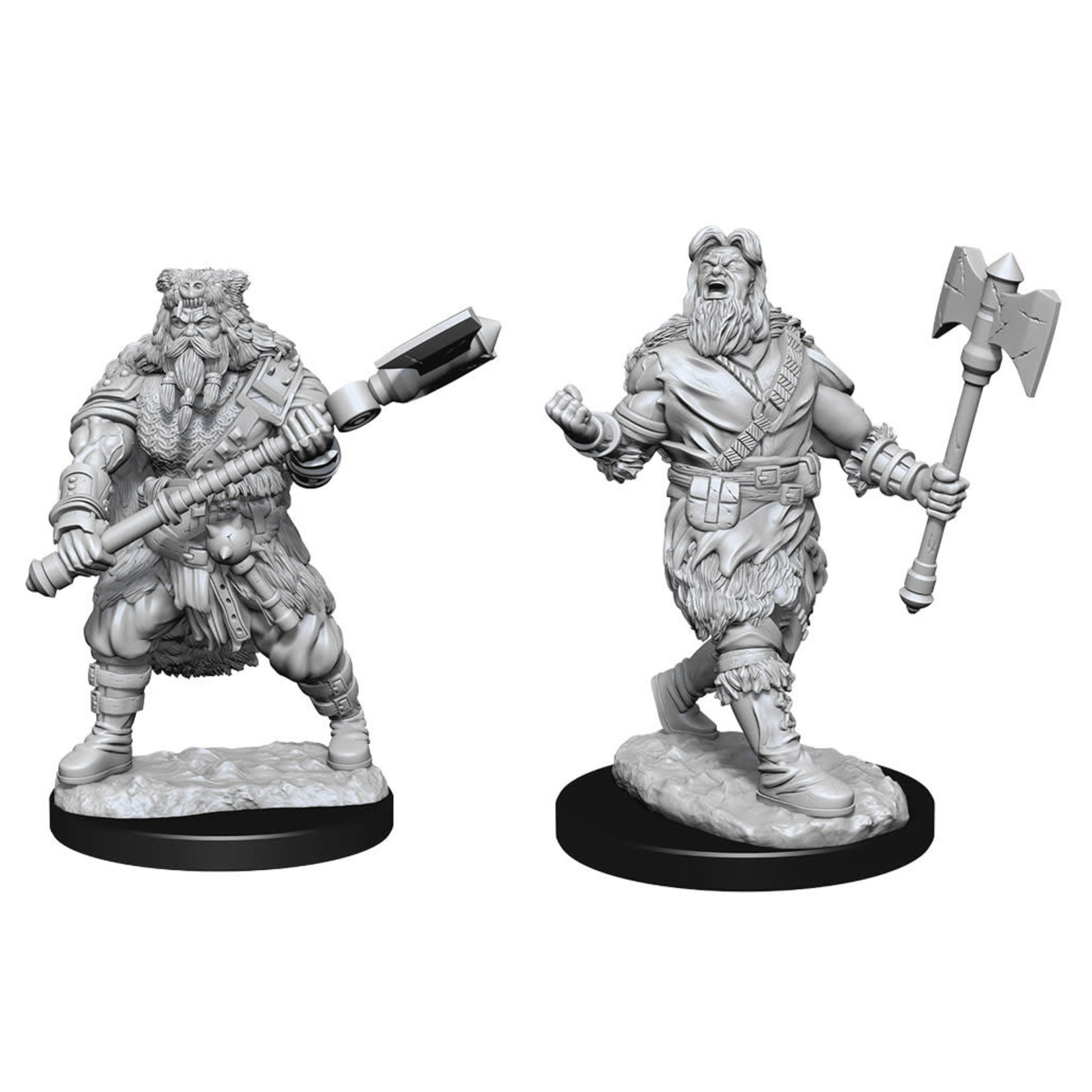 Wiz Kids Unpainted Miniatures: Human Barbarian Male - D&D - W14