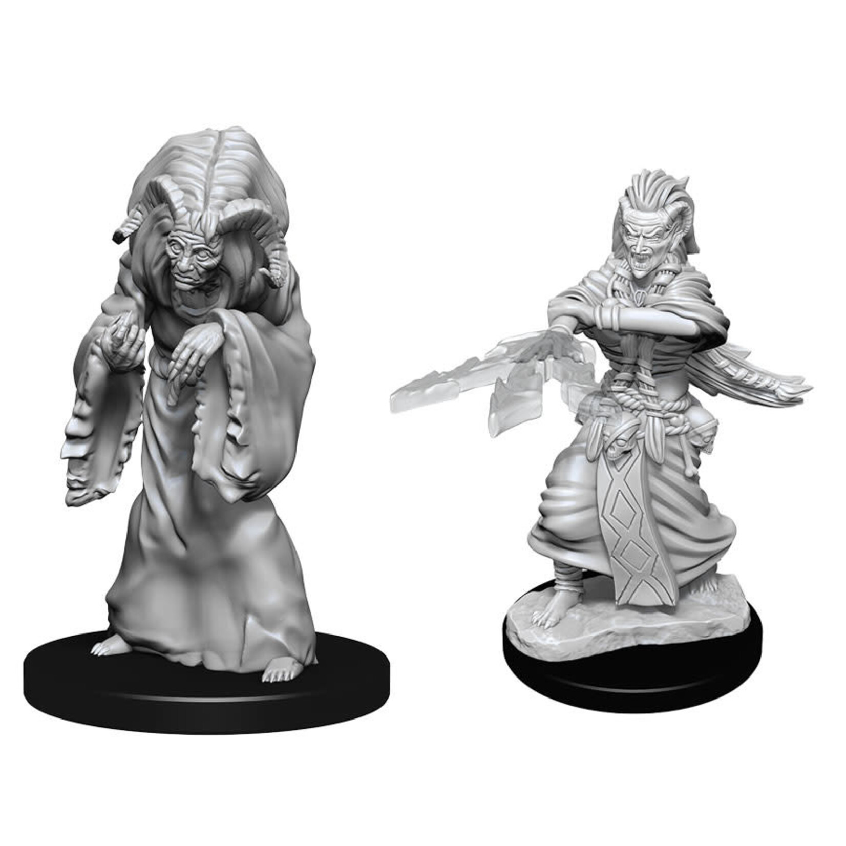 Wiz Kids Unpainted Miniatures: Night Hag & Dusk Hag - D&D - W14