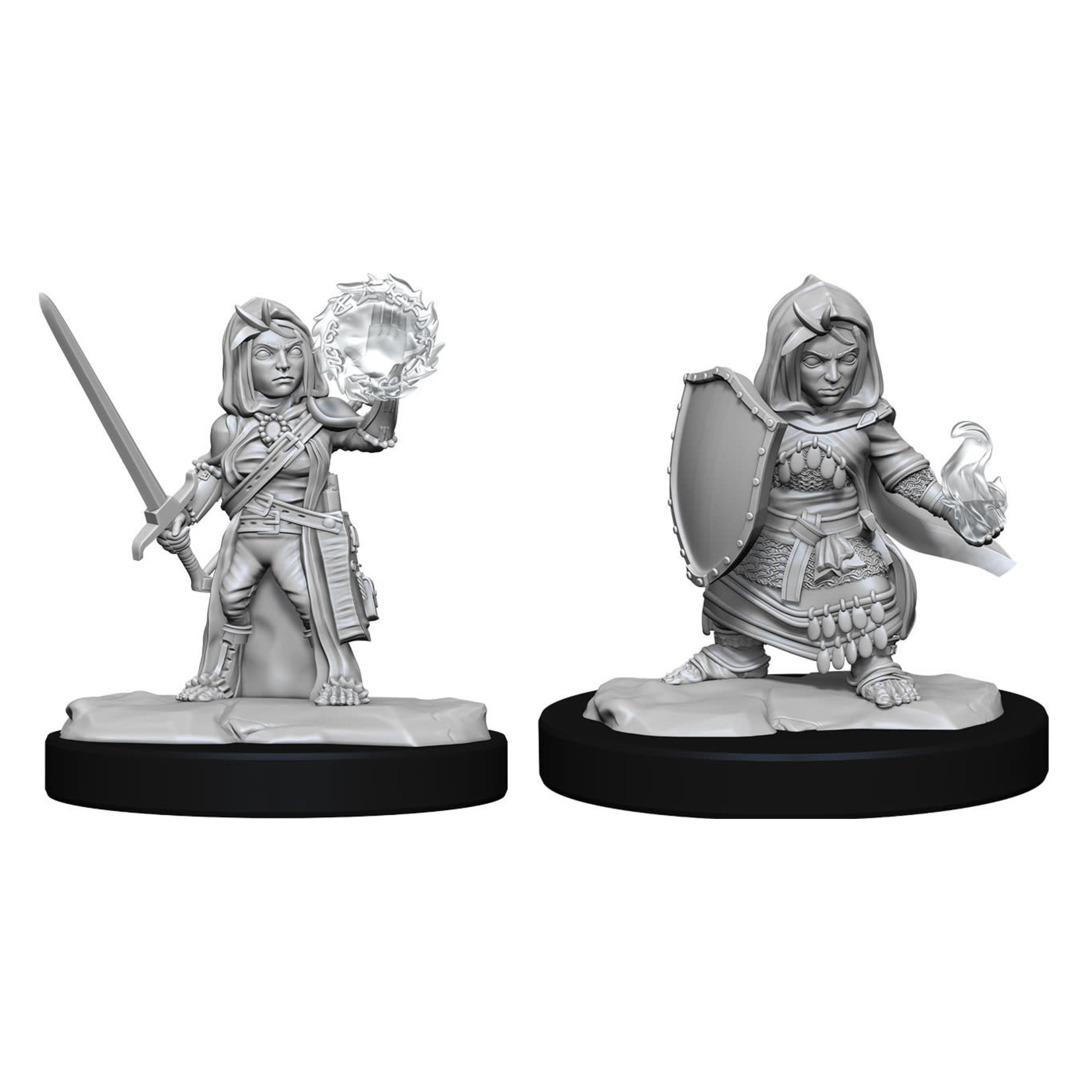 Wiz Kids Unpainted Miniatures: Halfling Cleric Female - PF - W14