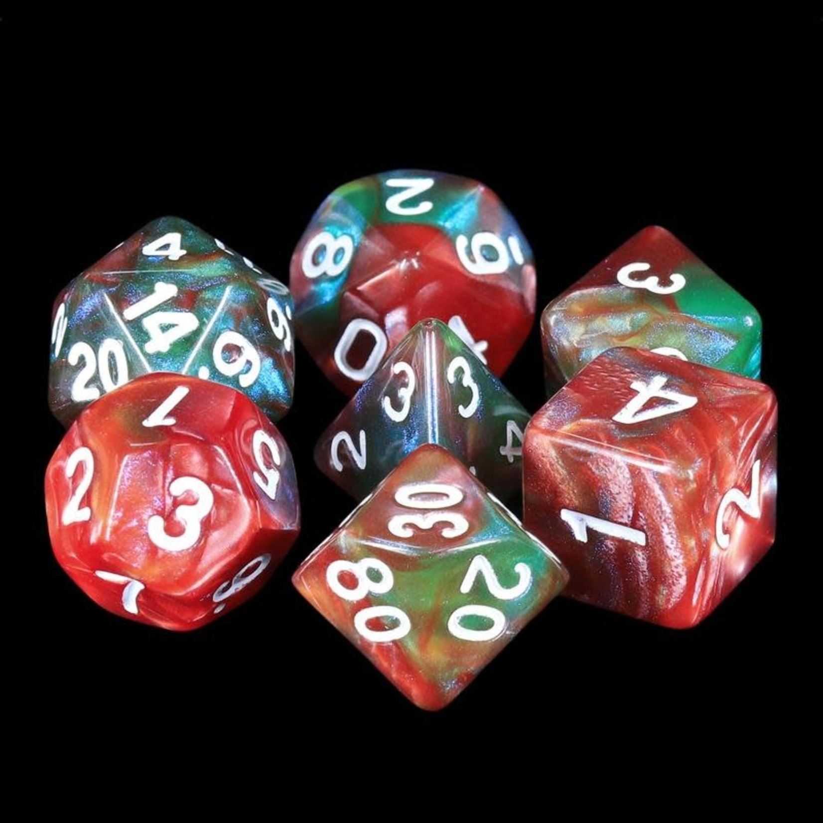 HD Dice 7 Set Polyhedral Dice - Eternal Summer