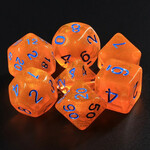 7 Set Polyhedral Dice - Pumpkin Orange