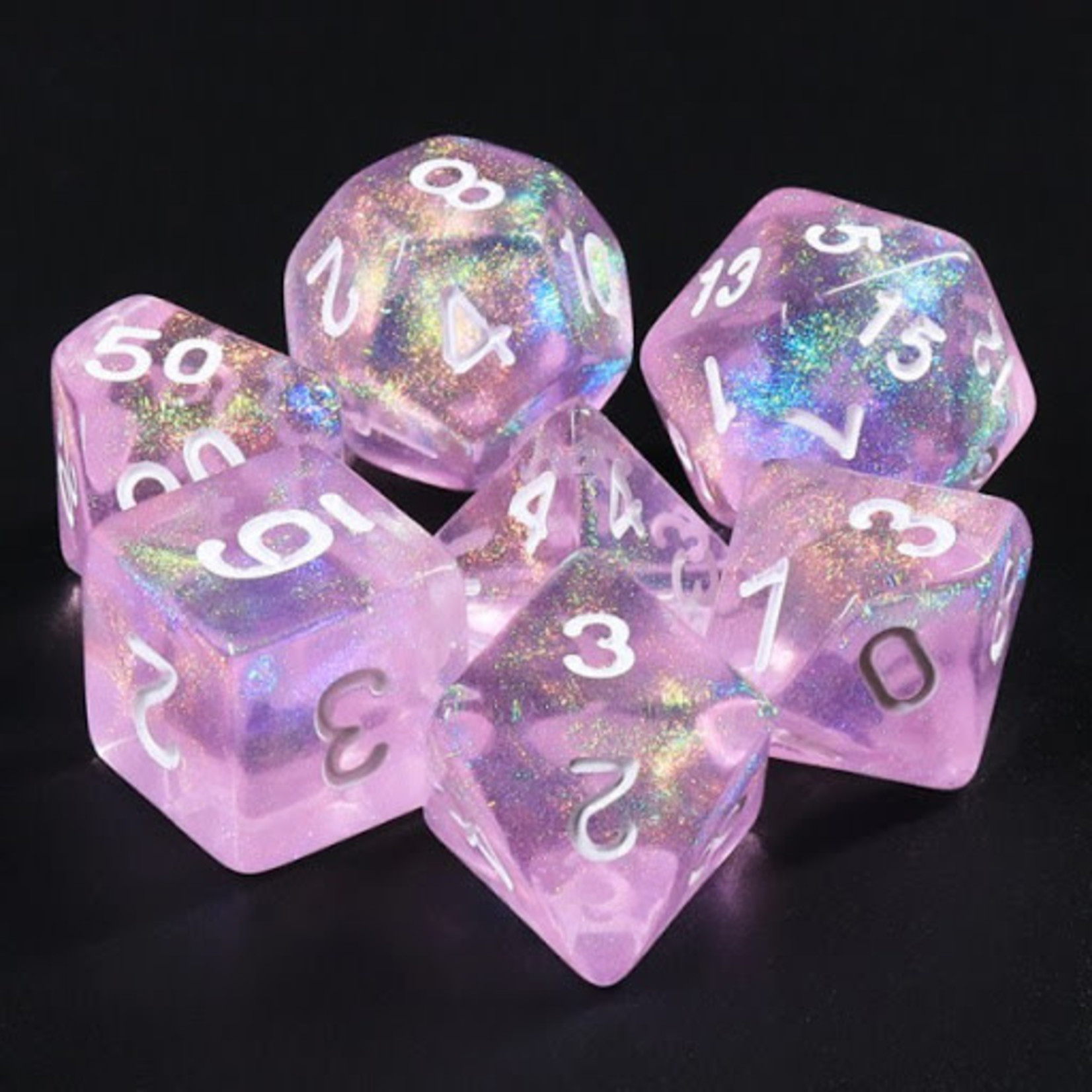 HD Dice 7 Set Polyhedral Dice - Candy Luxury