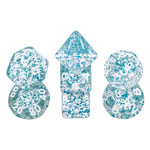 HD Dice 7 Set MINI Polyhedral Dice - Blue Glitter