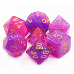 HD Dice 7 Set Polyhedral Dice - Briar Rose Aurora