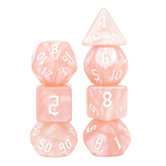 7 Set Polyhedral Dice - Beige Pearl