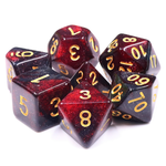 7 Set Polyhedral Dice - Bloody Mary