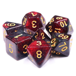 HD Dice 7 Set Polyhedral Dice - Bloody Mary