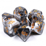 HD Dice 7 Set Polyhedral Dice - Chocolate Cream