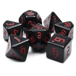 7 Set Polyhedral Dice - Chon Drite Red