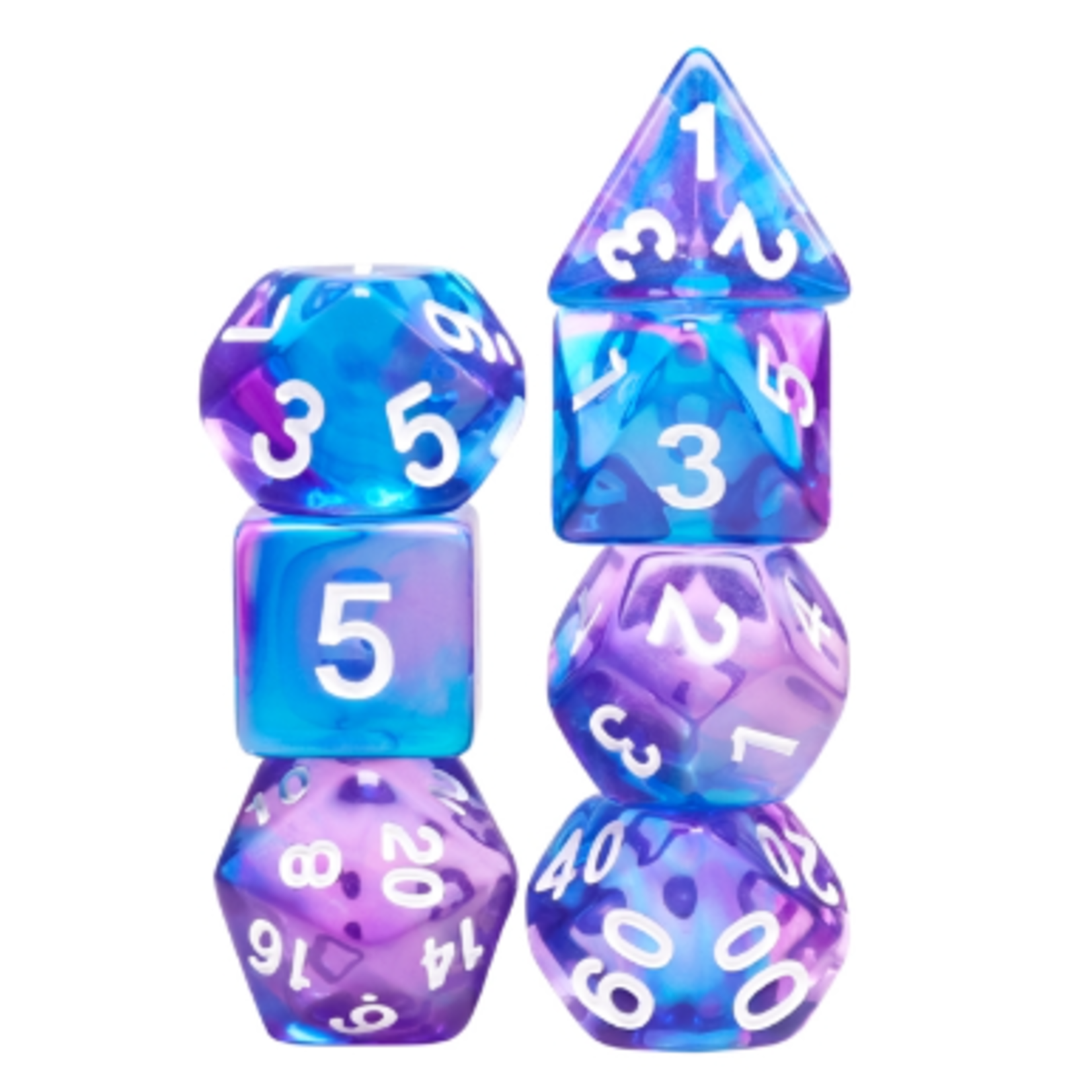 HD Dice 7 Set Polyhedral Dice - Crystal Dream