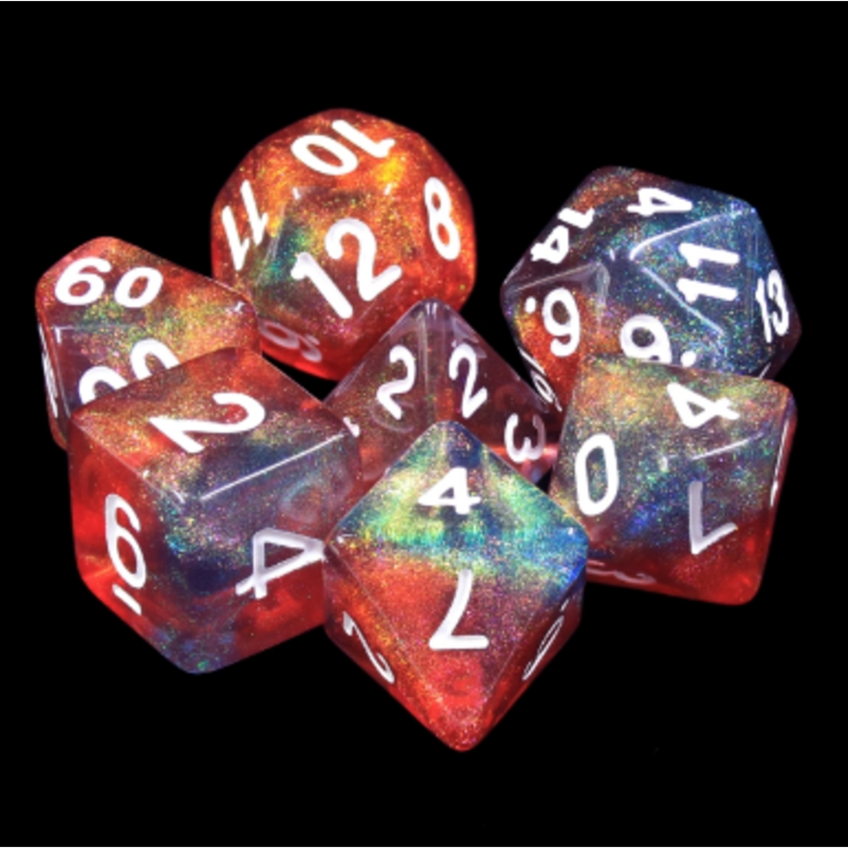 HD Dice 7 Set Polyhedral Dice - Dragon Scale