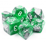 HD Dice 7 Set Polyhedral Dice - Emerald Ore