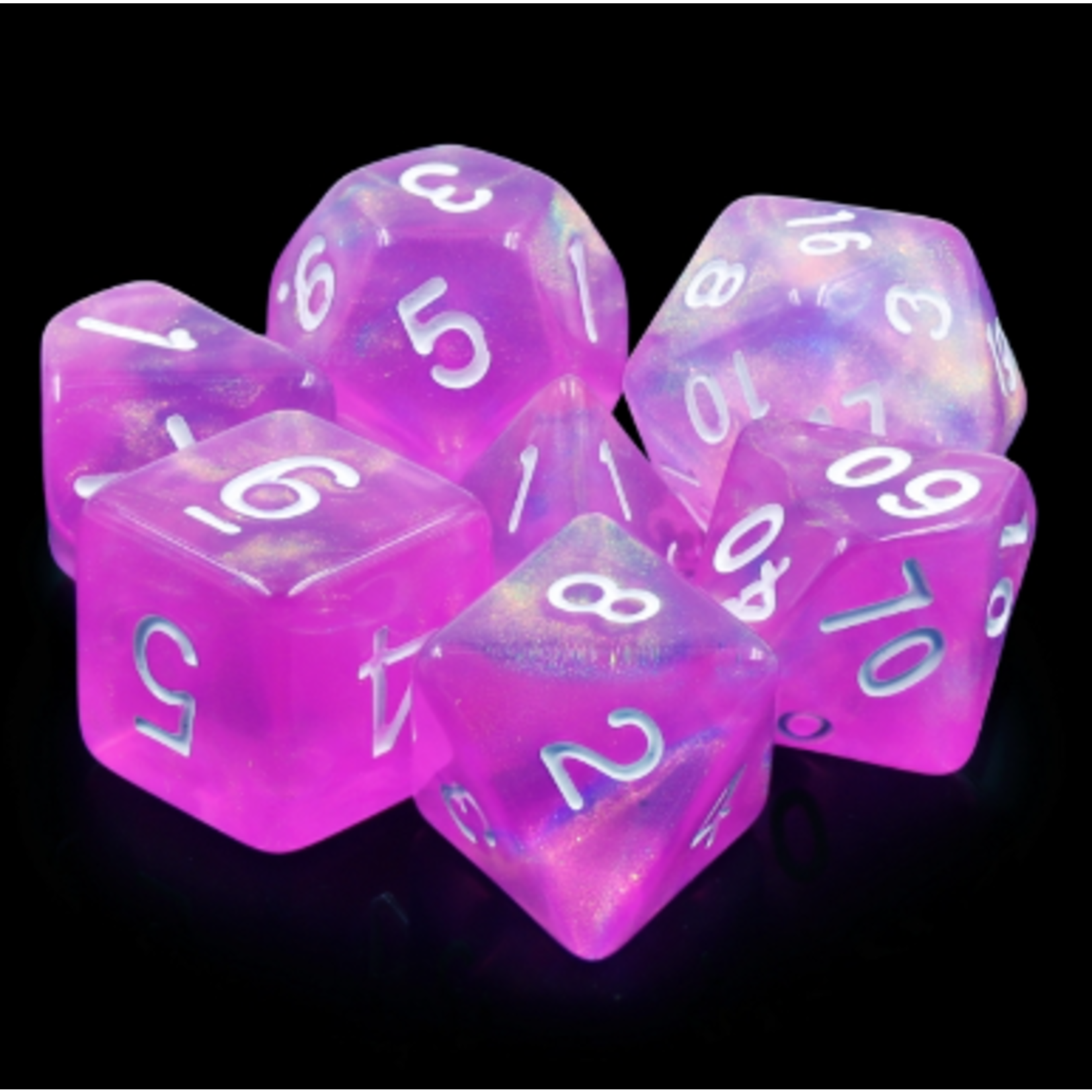 HD Dice 7 Set Polyhedral Dice - Dream in Bloom